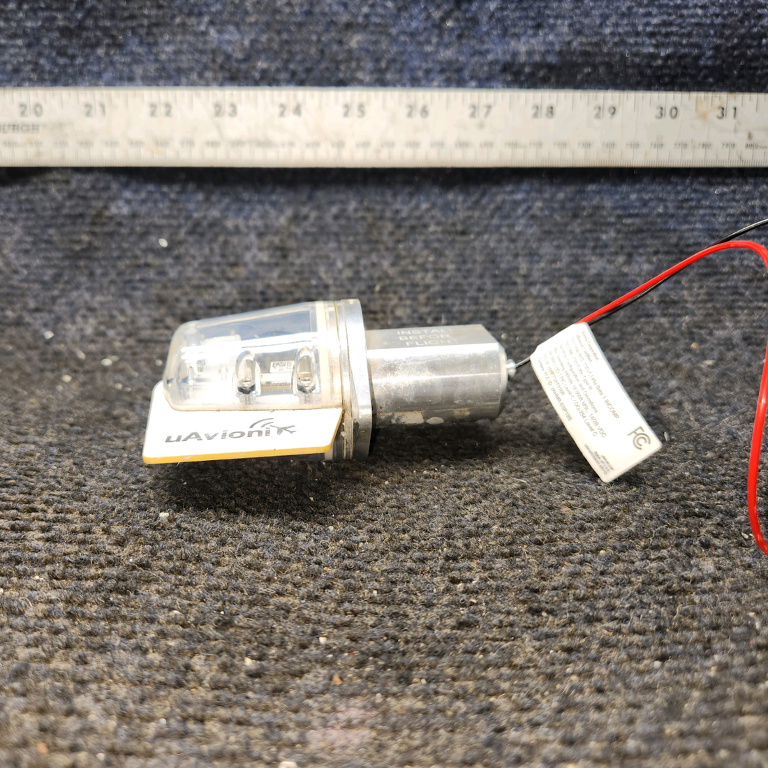 Used aircraft parts for sale, UAV-1002183-001 uAvioni Cessna 182G LED ADS-B Out Tailcone Light Assembly