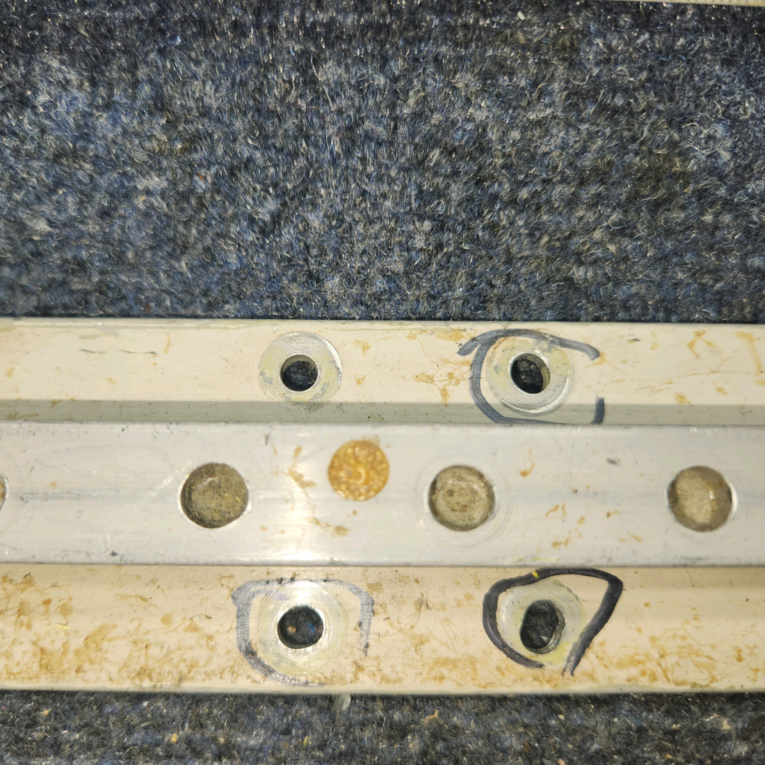 Used aircraft parts for sale, 002-430021-39 BEECHCRAFT 95-55B Aft Seat Track Assembly – LH or RH - Price per Each