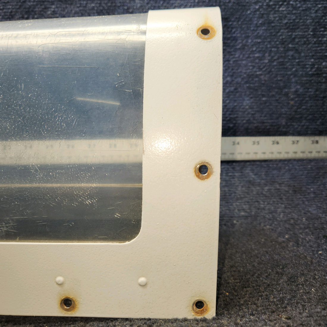 Used aircraft parts for sale, 0523115-3 Cessna C175 Landing Light Window