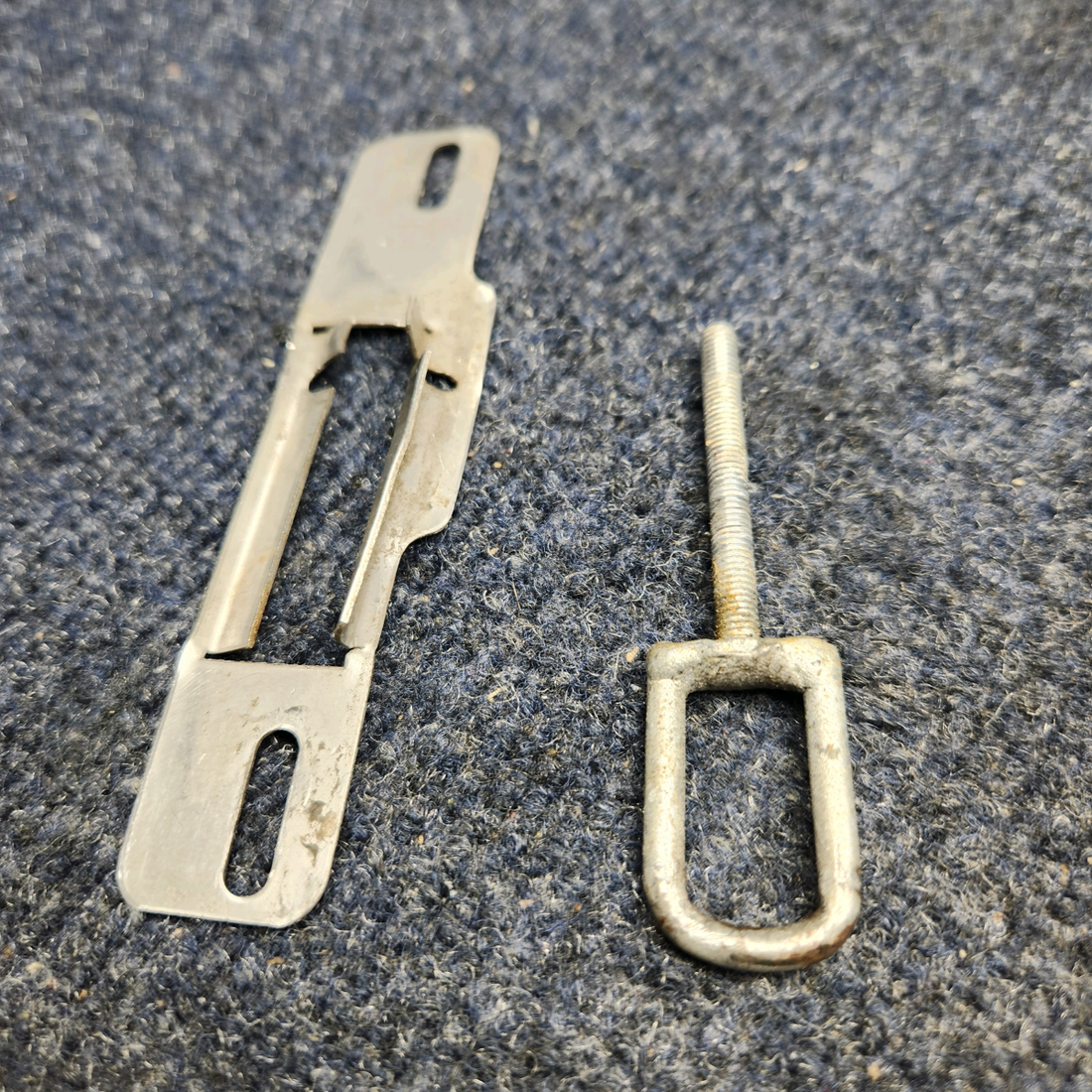 Used aircraft parts for sale, 63037-000 Piper PA32RT-300 DOOR LATCH PLATE WITH LOOP ASSEMBLY