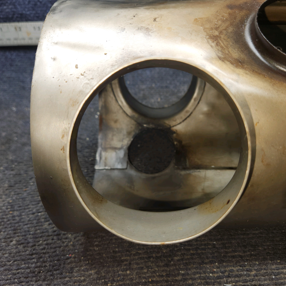 Used aircraft parts for sale, 0550176-38 Cessna 172E Exhaust Muffler Shroud RH