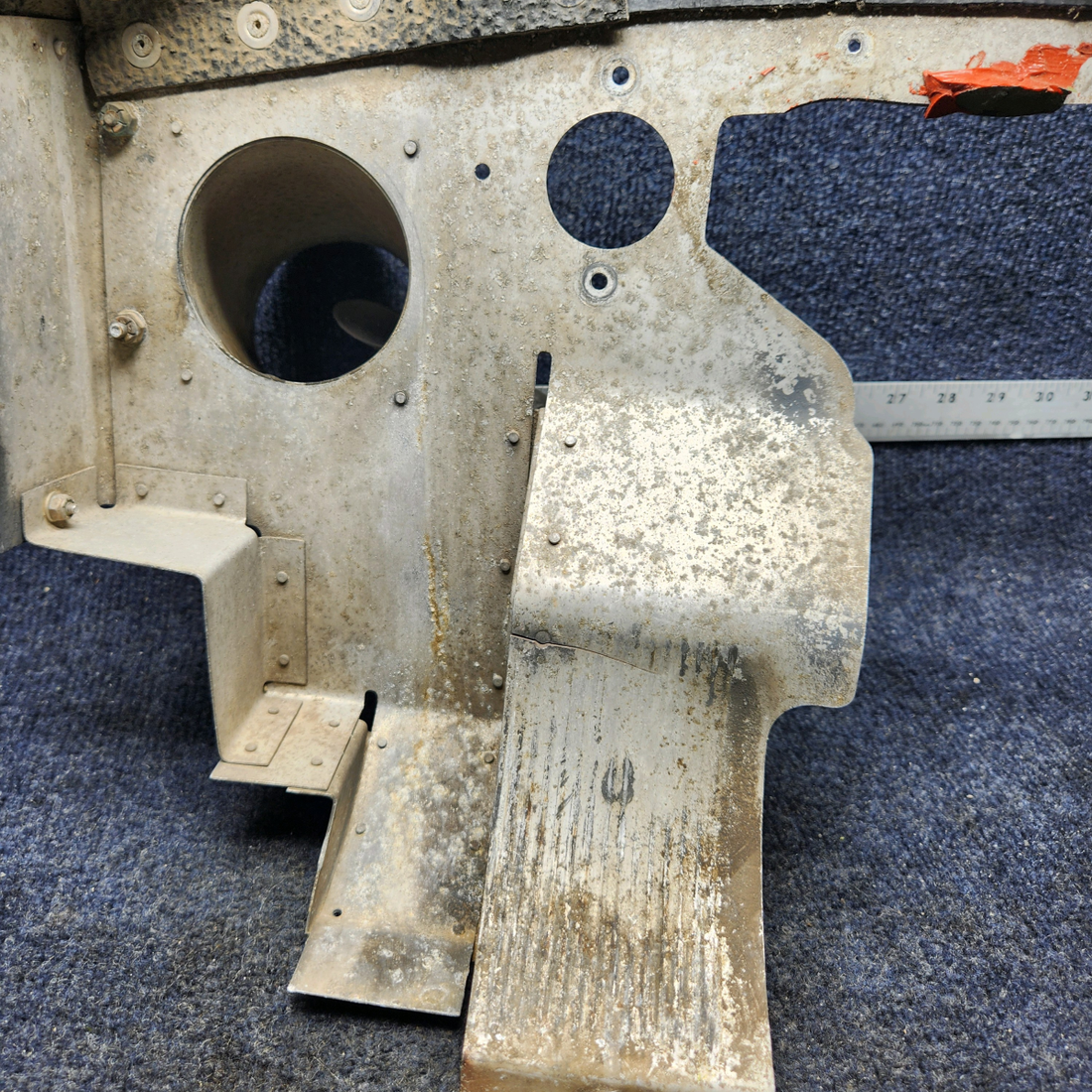 Used aircraft parts for sale, 63616-009 PIPER PA28-140 ENGINE BAFFLE RH REAR