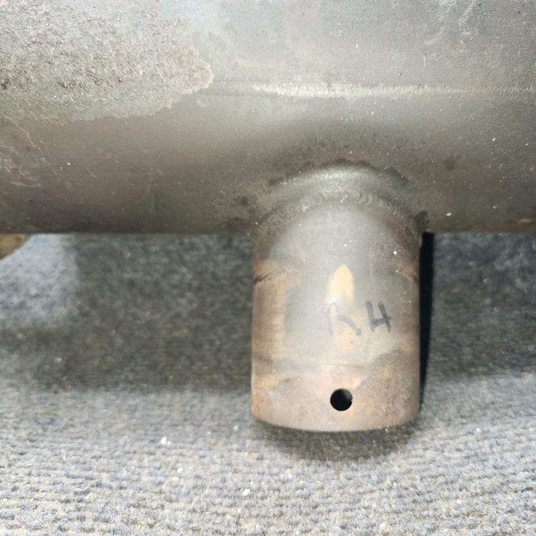 Used aircraft parts for sale, 0550176-56 Cessna 172E Exhaust Stack Assembly RH