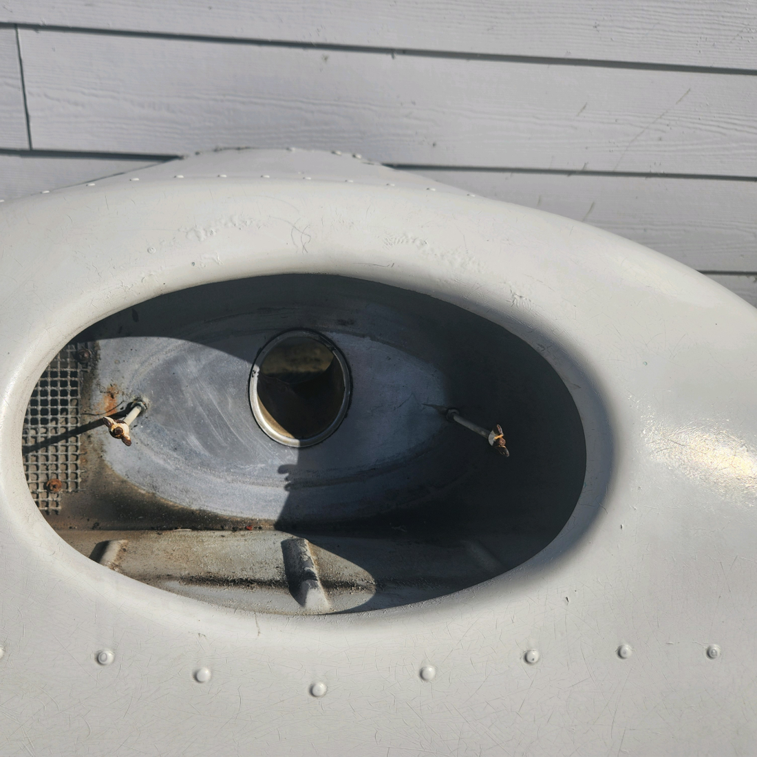 Used aircraft parts for sale, 169-910040-11 , 169-910040-5 Beechcraft A23A Musketeer Custom III BUG ASSY NOSE W LOWER COWLING"HAVE SOME REPAIR SEE PHOTOS FOR DETAILS"