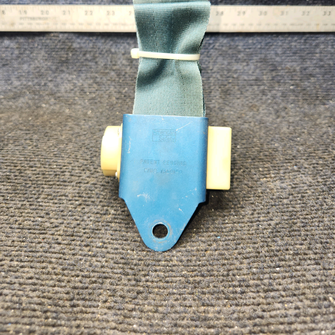 Used aircraft parts for sale, 7360191-405 America Safety Beechcraft C23 SUNDOWNER Inertia Reel Seatbelt Assembly