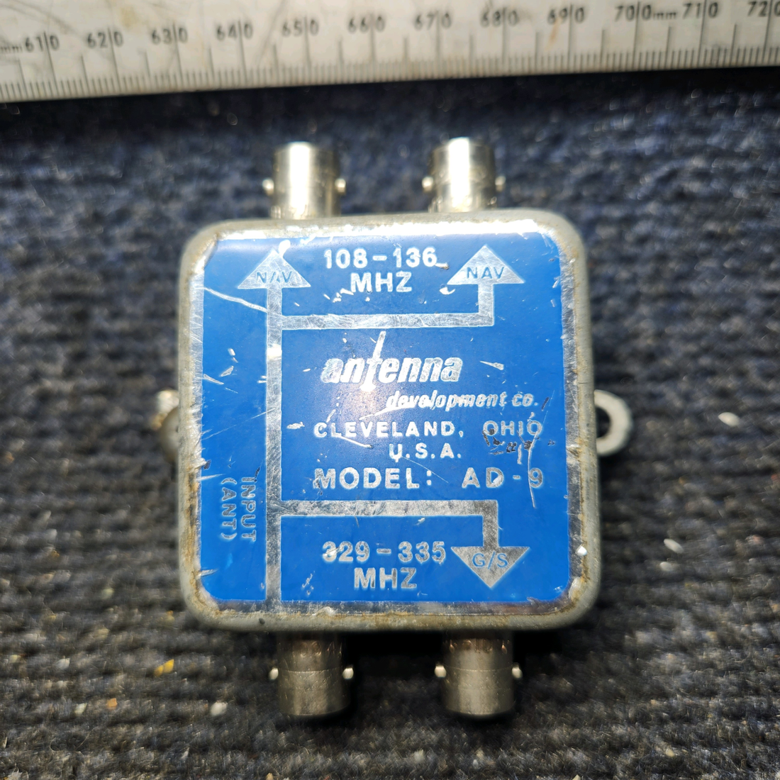 Used aircraft parts for sale, AD-9 Antenna Development Piper PA32RT-300 Splitter Coupler