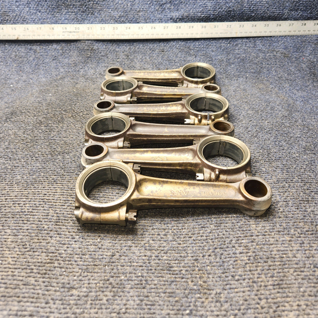 Used aircraft parts for sale, 530186 Continental O-300-A Cessna 172 Connecting Rod - Set Of 6