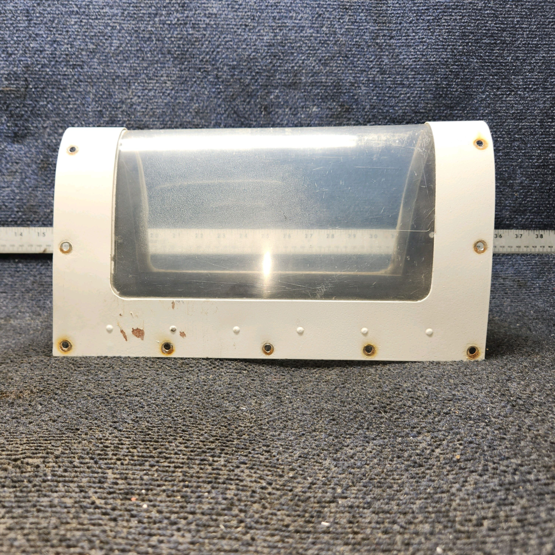 Used aircraft parts for sale, 0523115-3 Cessna C175 Landing Light Window