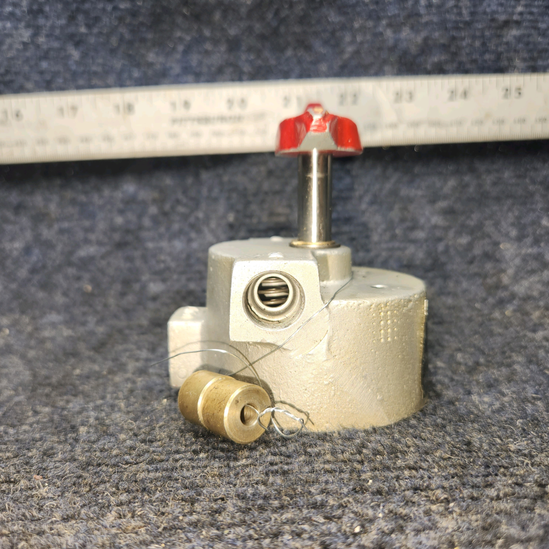 Used aircraft parts for sale, 169-380086-1 Beechcraft A24R Fuel Selector Valve