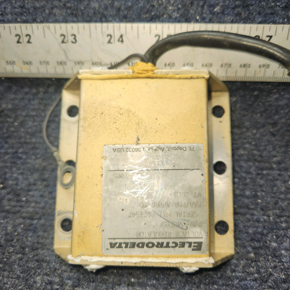 Used aircraft parts for sale, VR515F Cessna 172RG Voltage Regulator 28Volts