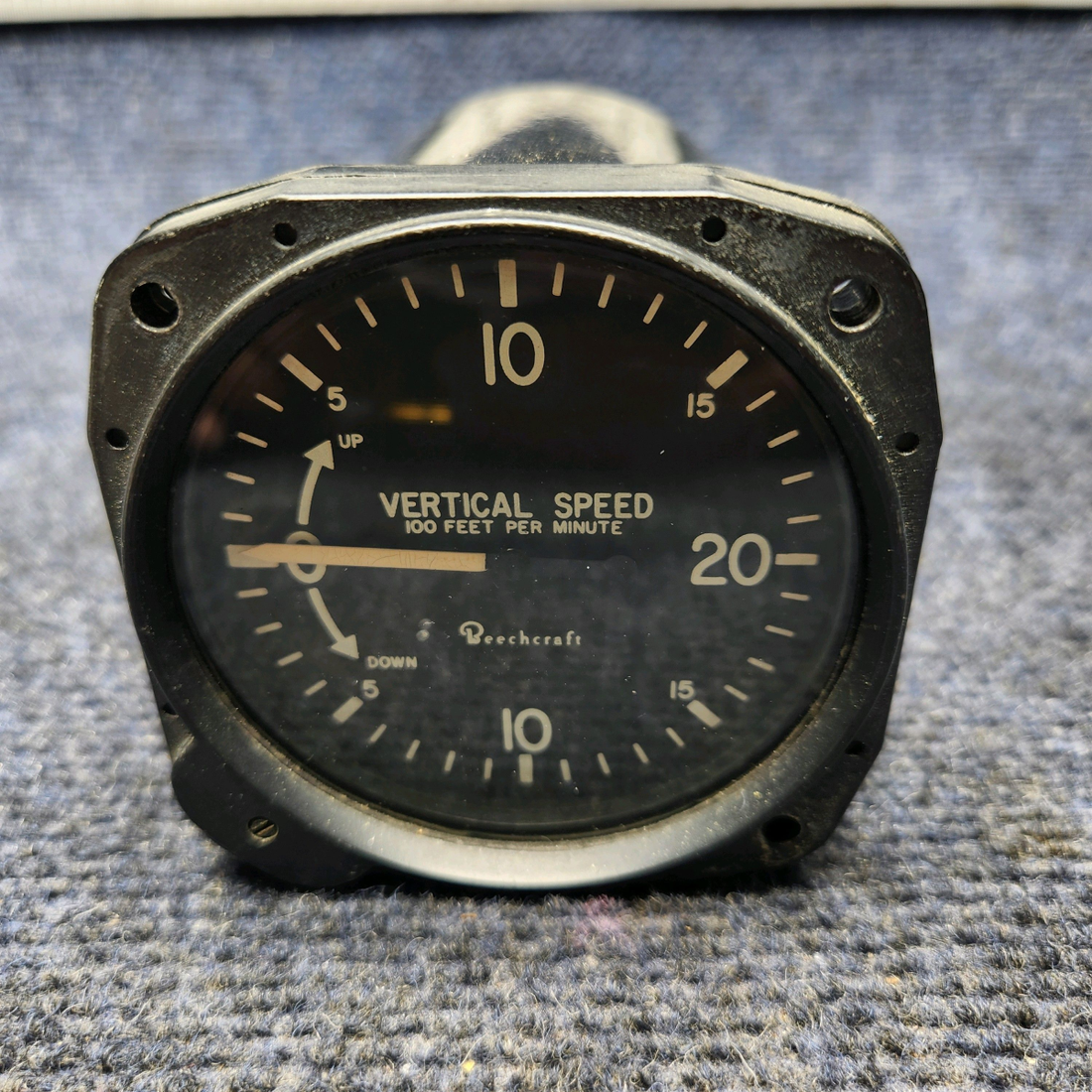 Used aircraft parts for sale, 22-222-01 Beechcraft Beechcraft A23A Musketeer Custom III RATE OF CLIMB INDICATOR