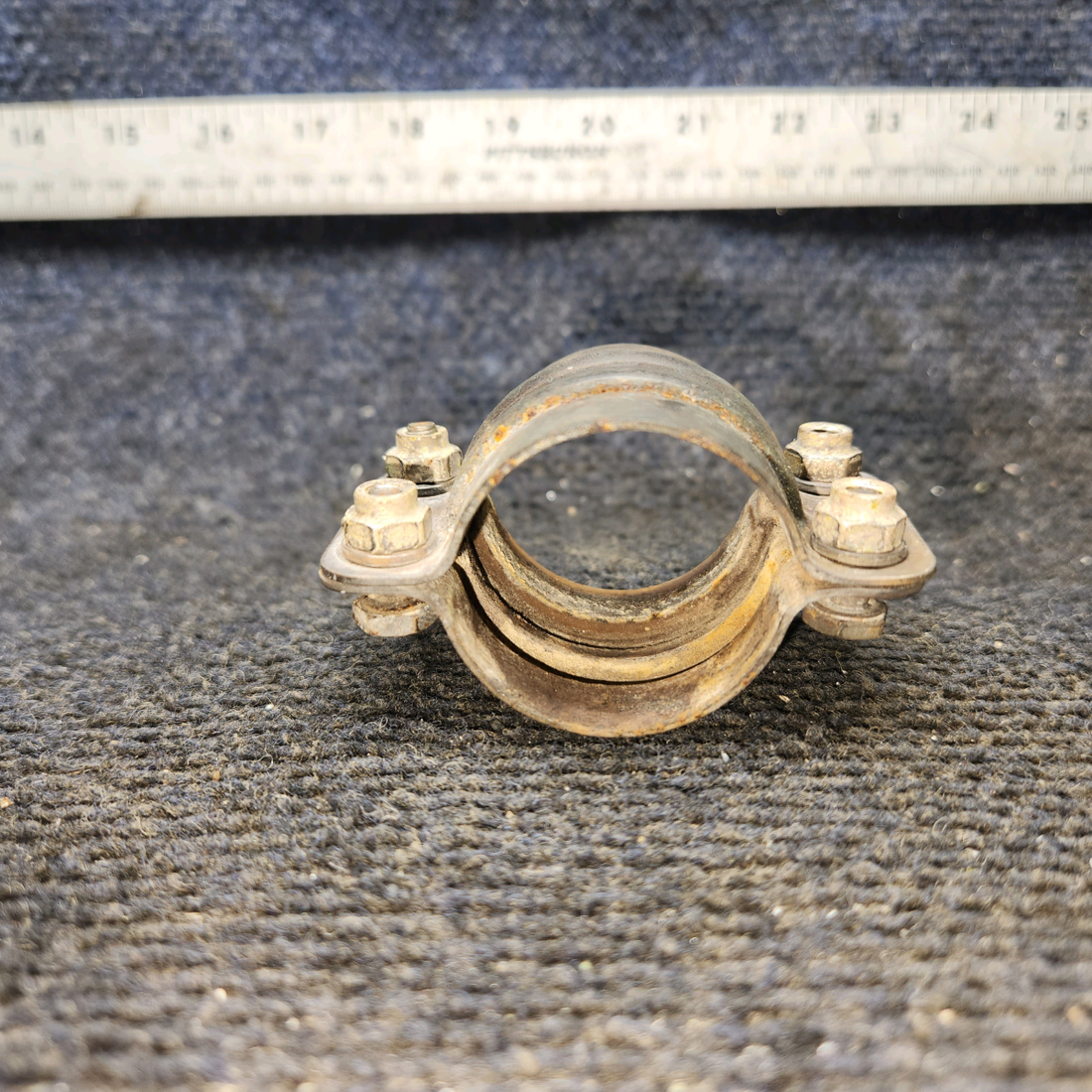 Used aircraft parts for sale, 0550176-50 Cessna 172E Exhaust Clamp Assy