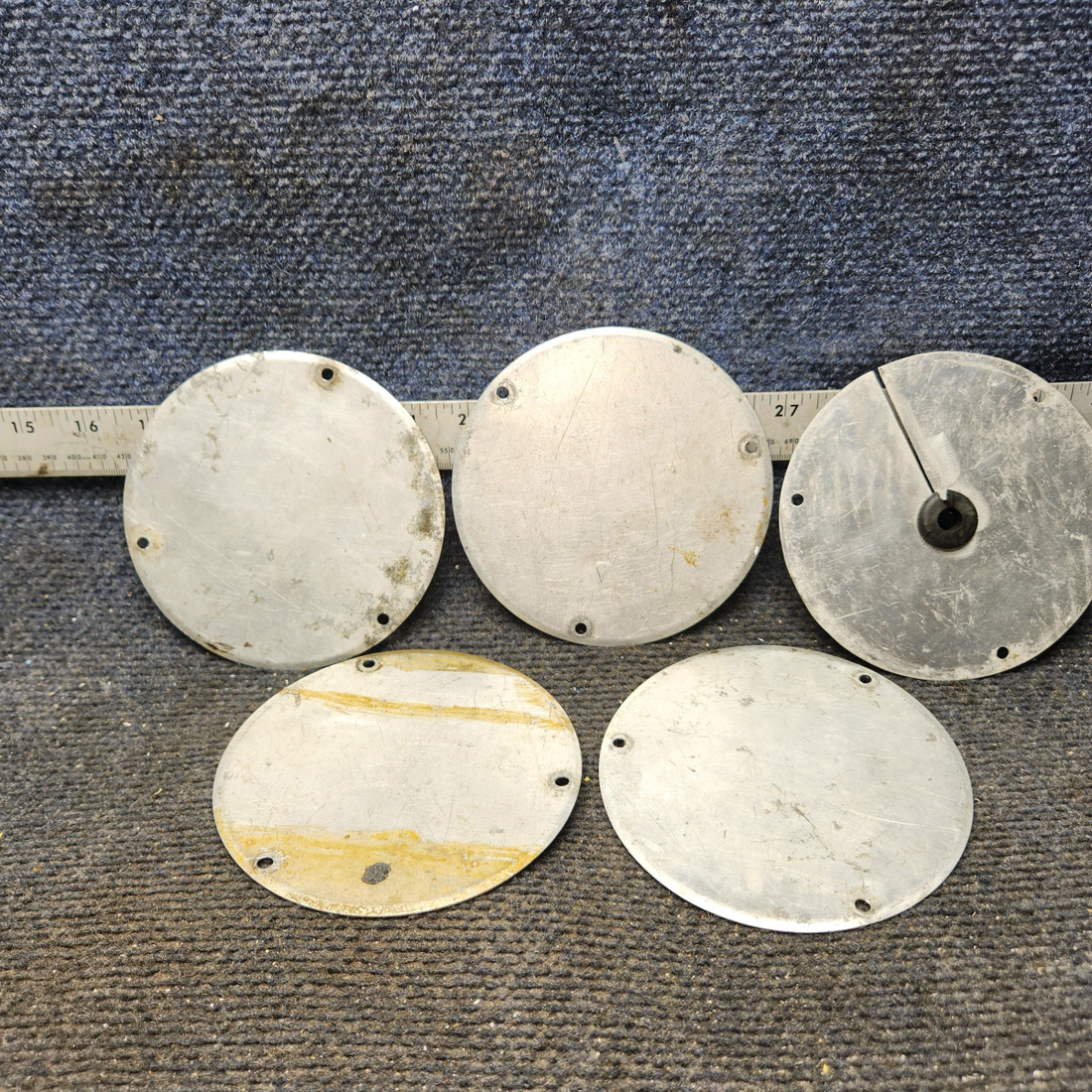 Used aircraft parts for sale, S225-1 Cessna 172E Inspection Cover Plate - Set of 5
