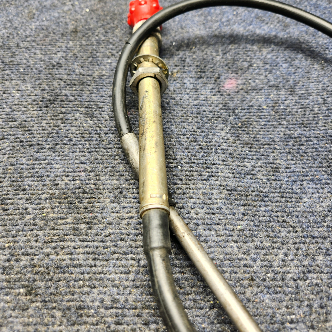 Used aircraft parts for sale, 36-380061-3 Beechcraft F33A VERNIER PROPELLER CONTROL CABLE ASSY (L: 75.25”)