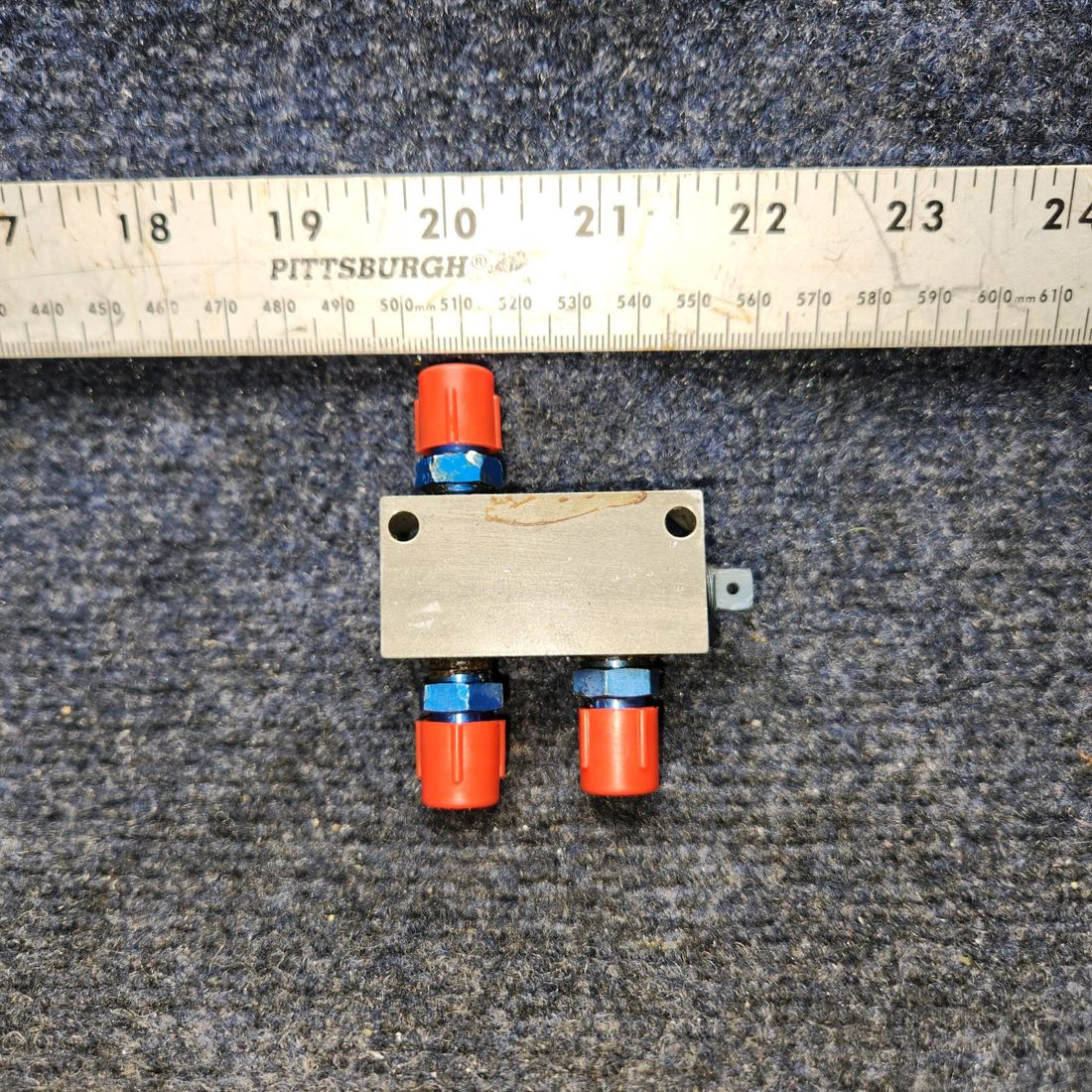 Used aircraft parts for sale, 169-580001-105 Beechcraft A24R Parking Brake Block Distributions