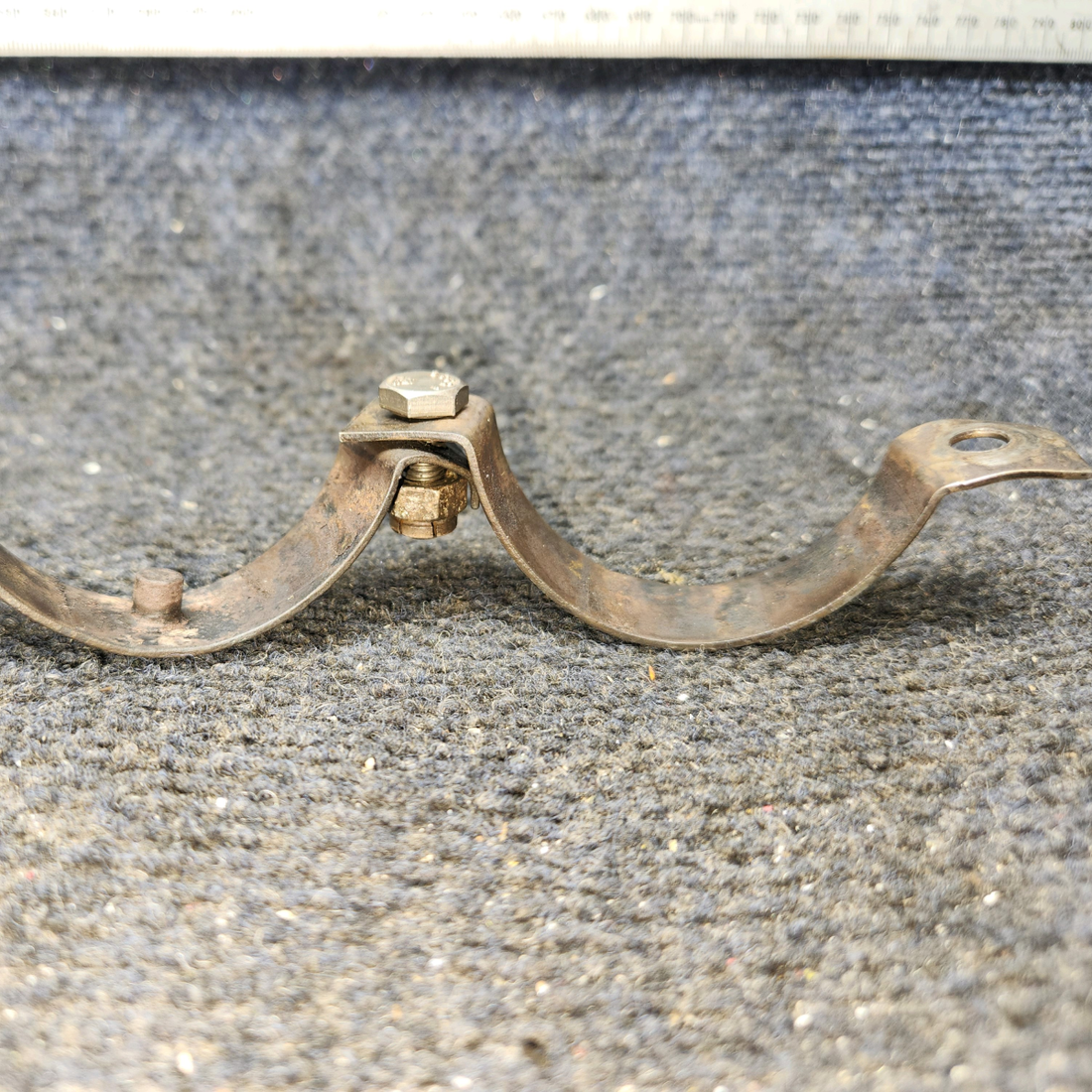 Used aircraft parts for sale, 0550157-5 Continental O-300-D Cessna 172 Exhaust Clamp
