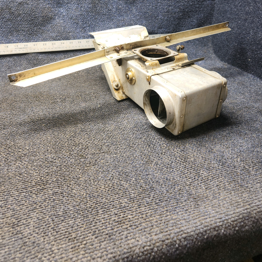 Used aircraft parts for sale, 0550197-1 Cessna 172E Carburetor Airbox Assembly w/ Bracket