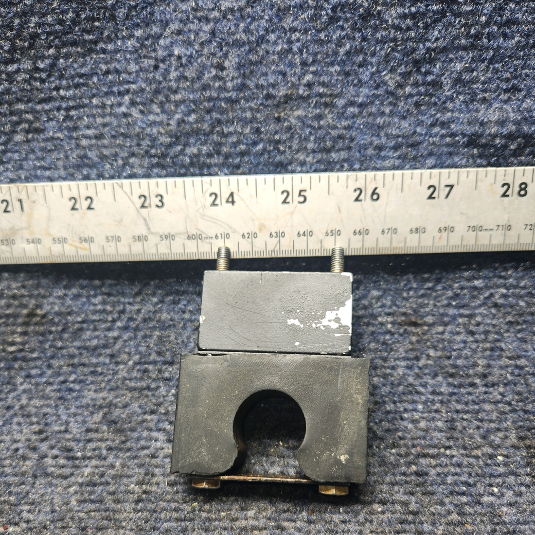 Used aircraft parts for sale, 63456-000, 65050-000, 63455-000 Piper PA28-140 Rudder Bar Support Block