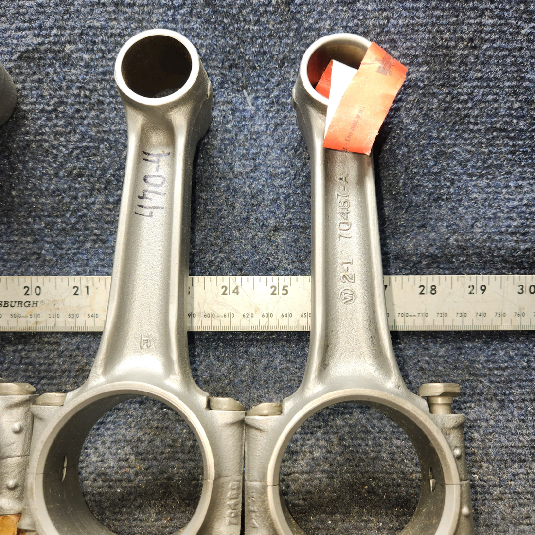 Used aircraft parts for sale, 78030 Lycoming O-320 Piper PA28-140 Connecting Rod (Red Tag)Set of 4