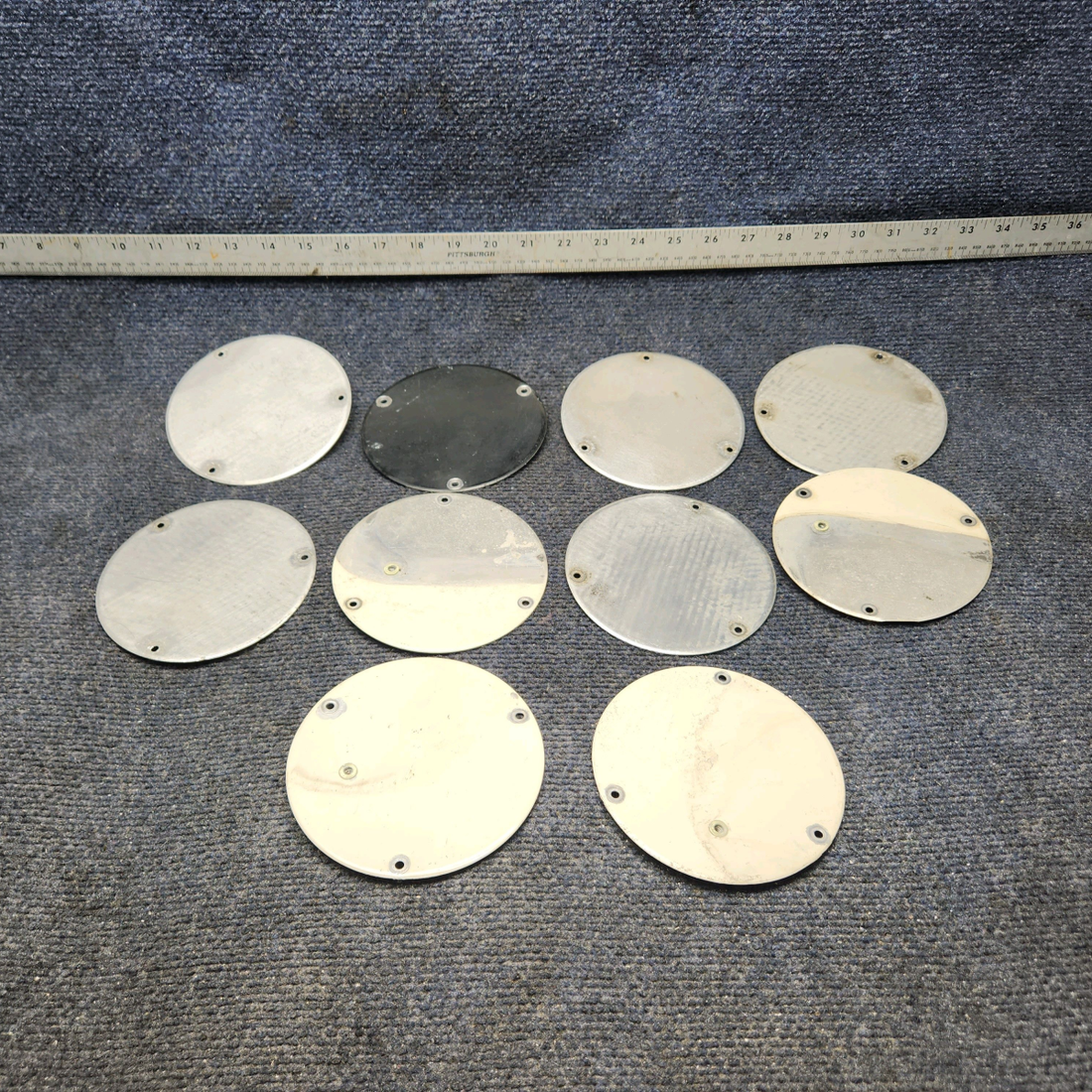 Used aircraft parts for sale, S225-1 CESSNA 172K WING INSPECTION COVER PLATE SET OF 10