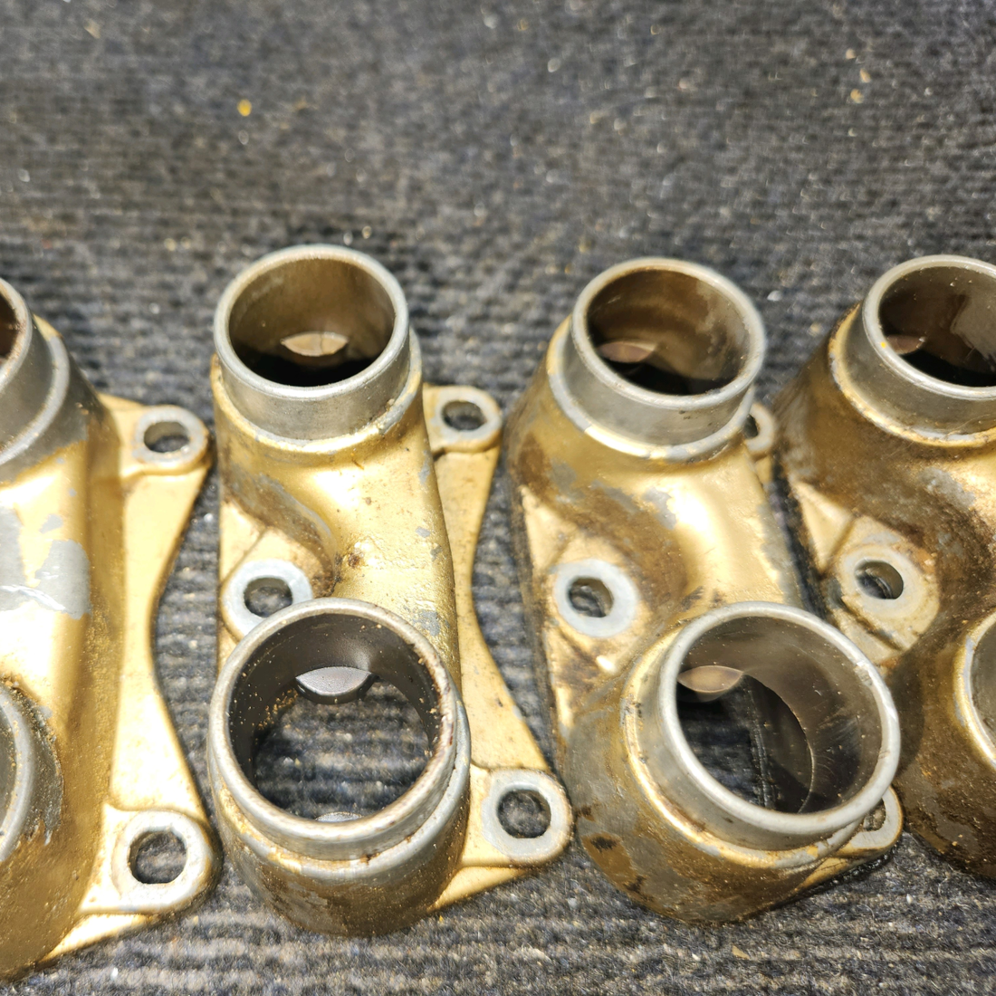 Used aircraft parts for sale, 530163 Continental O-300-D Cessna 172F Push-Rod Housing Flange - Set of 6