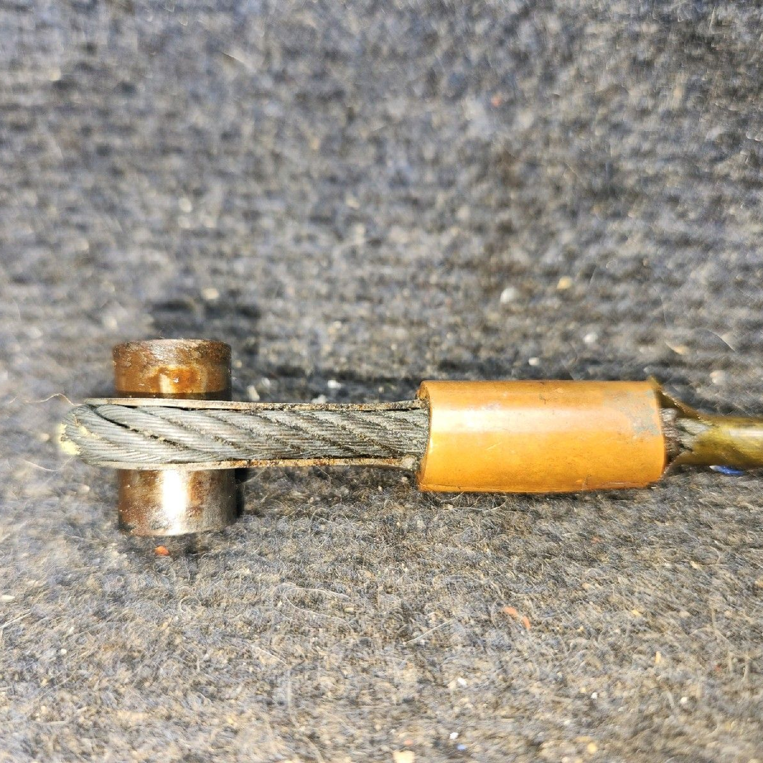 Used aircraft parts for sale, 96908-000 piper PA-28-181 Rear Seat Belt Attachment Cable