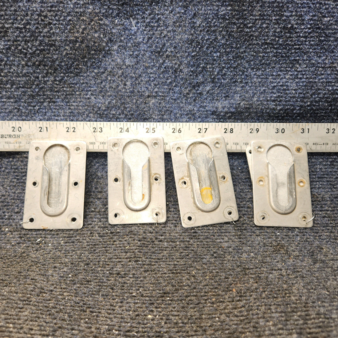 Used aircraft parts for sale, 99141-003 Piper PA32RT-300 Aft Seat Attach Plate Set with Backplate - Set Of Four