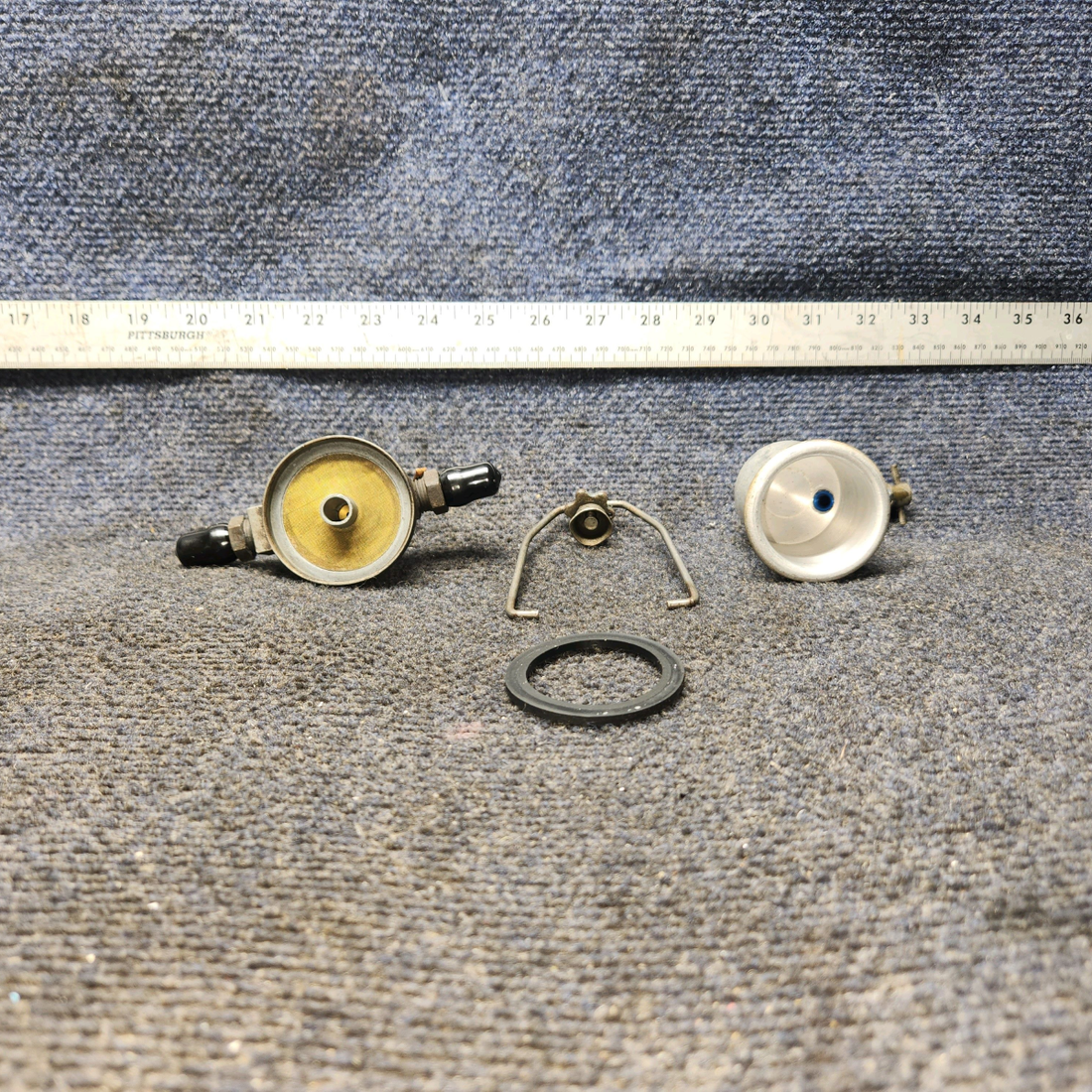 Used aircraft parts for sale, 35715-003 Piper PA28-161 Fuel Gascolator with Drain Valve