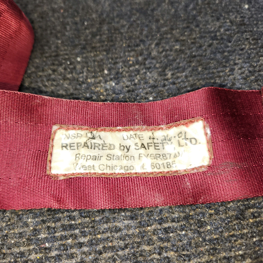 Used aircraft parts for sale, PS50039-4-16 Piper PA32RT-300 Forward Shoulder Belt with Inertia Reel