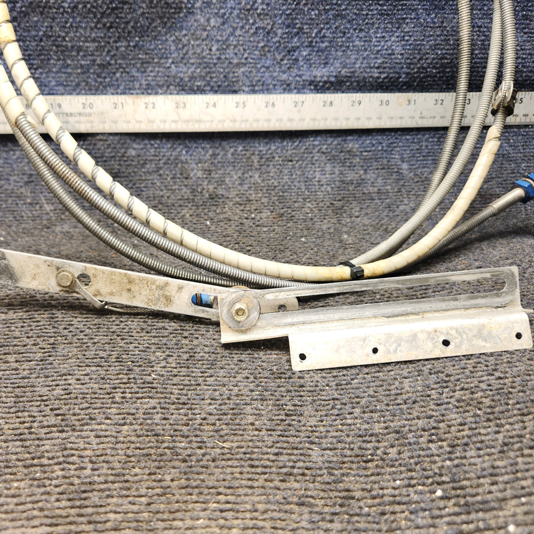 Used aircraft parts for sale, 9864054-1 cessna 172N Flap Position Control Cable – 147 in