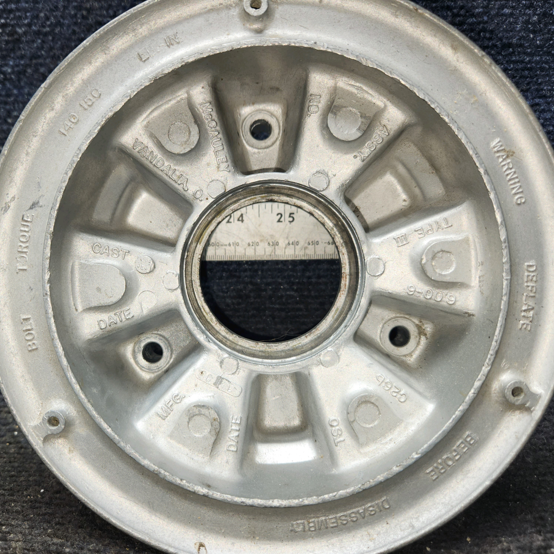 Used aircraft parts for sale, D-30666 McCauley 6.00-6 Wheel Half Assy