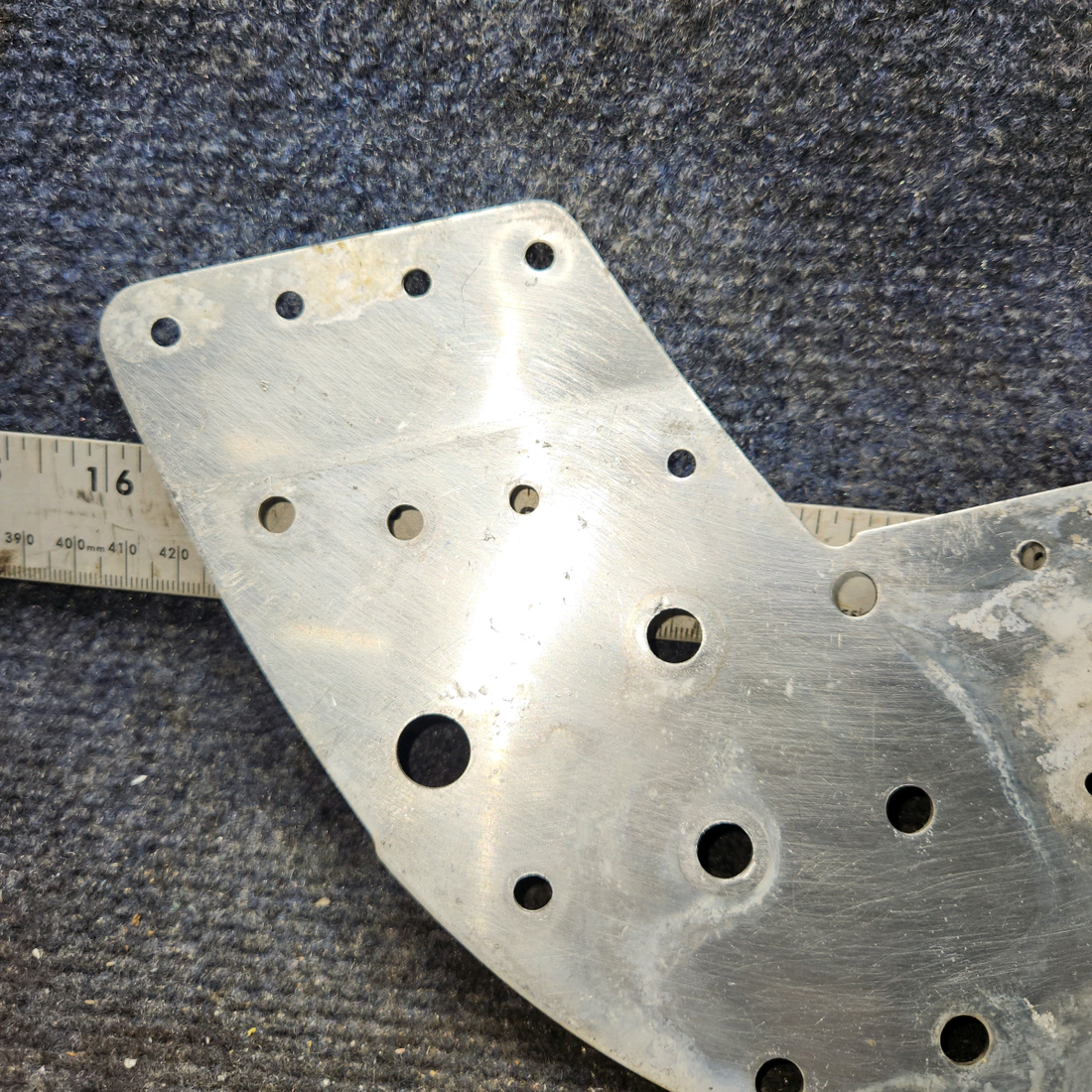 Used aircraft parts for sale, 0713495-13 Cessna 172E Bulkhead Plate reinforcement LH