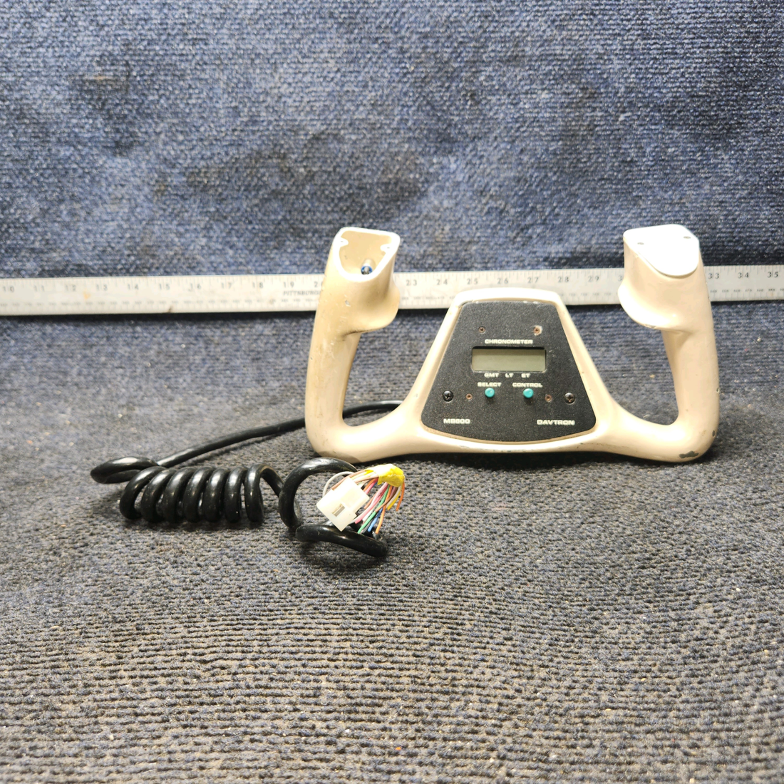 Used aircraft parts for sale, 60-524080-13 Davtron MB800 BEECHCRAFT F35 Pilot Control Wheel Assembly with Switches