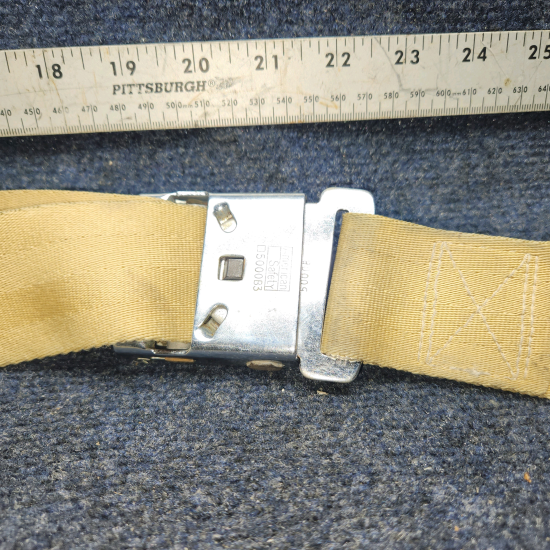 Used aircraft parts for sale, 5000B3 America Safety PIPER PA-24-250 Seatbelt Assembly BEIGE
