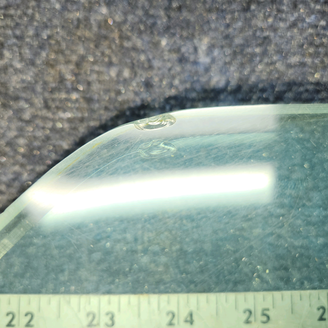 Used aircraft parts for sale, 96-420011-7 BEECHCRAFT F35 Storm Window Assembly w/Metal Leg