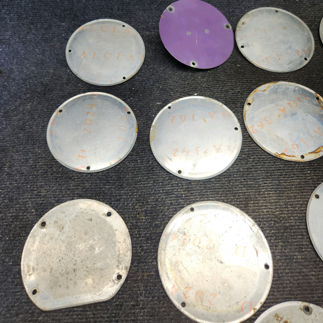 Used aircraft parts for sale, S225-1, S225-2 Cessna C175 Lot of Different Plate Covers