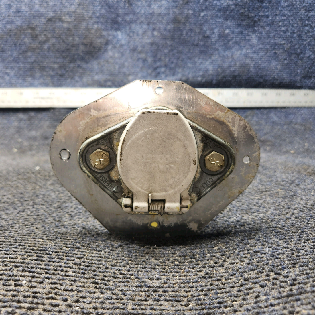 Used aircraft parts for sale, 62226-000, 62227-000, 89097-003 Cole Hersee piper PA-28-181 Auxiliary Power Receptacle Spacer