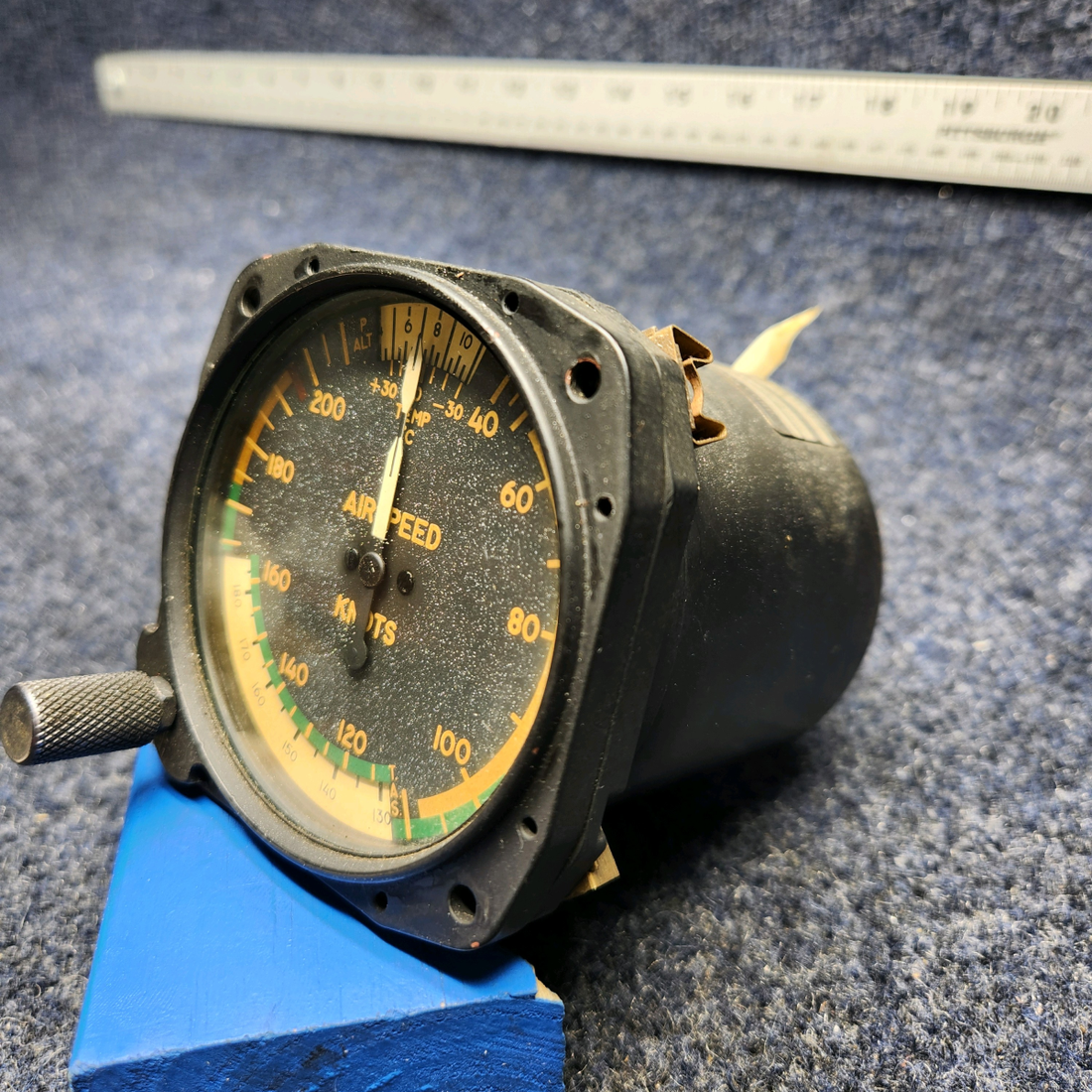 Used aircraft parts for sale, 820308-511 2024-21-1910 Mooney M20J MOONEY MACLEOD AIRSPEED INDICATOR