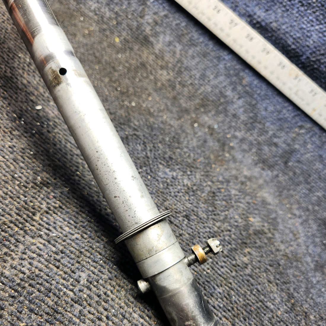 Used aircraft parts for sale, 35-524301, 35-524297 Beechcraft 35-33 Pilots Rudder Pedal Torque Tube