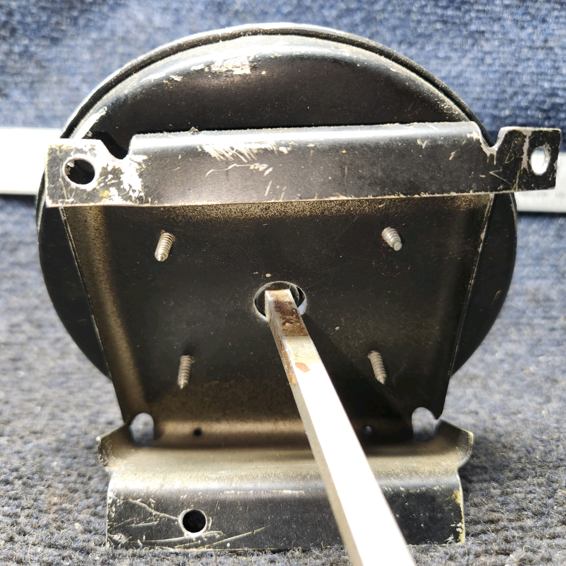 Used aircraft parts for sale, 0511157-14 Cessna C175 Fuel Selector Handle Shaft Plate