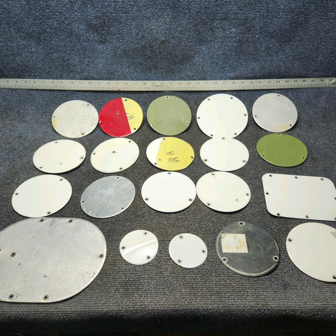 Used aircraft parts for sale, S225-1, S225-2, S225-3 Cessna C175 Lot of Different Plate Covers