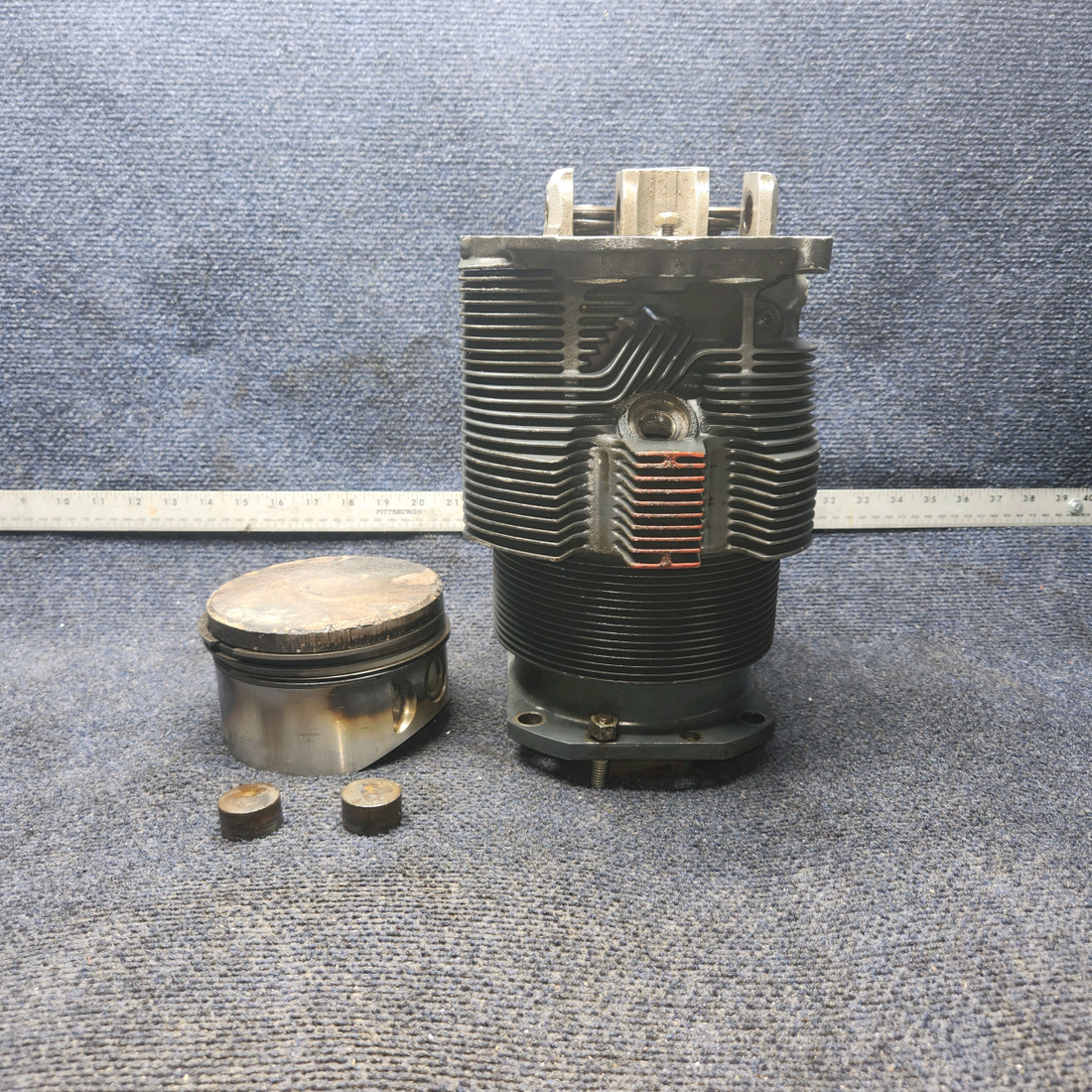 Used aircraft parts for sale, LW-12416 Lycoming O-320-D2A Piper PA28-140 CLY Wide Deck Chrome with High Compression Piston