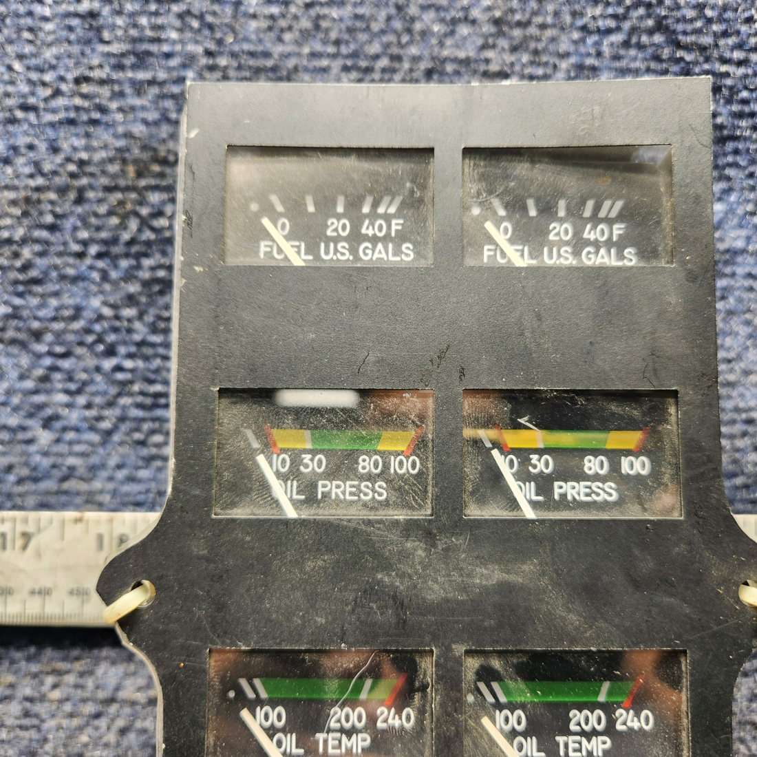 Used aircraft parts for sale, 548-584 Rochester Gauges Piper PA34-220T Intrument Gauge Cluster (12V)