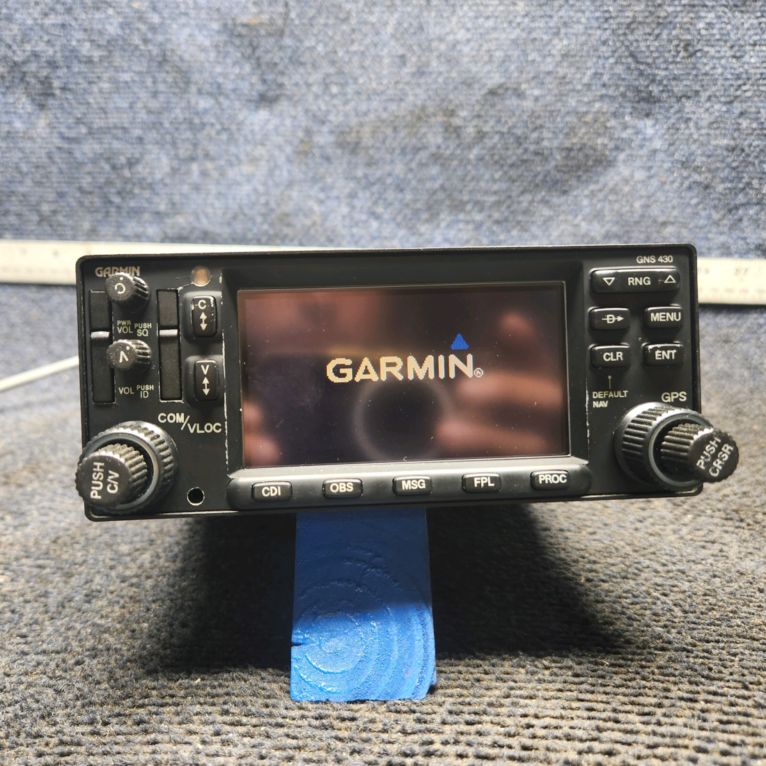 Used aircraft parts for sale, 011-01060-40 Garmin GNS 430W Cessna 172E WAAS GPS/COM/NAV With Tray and Connectors