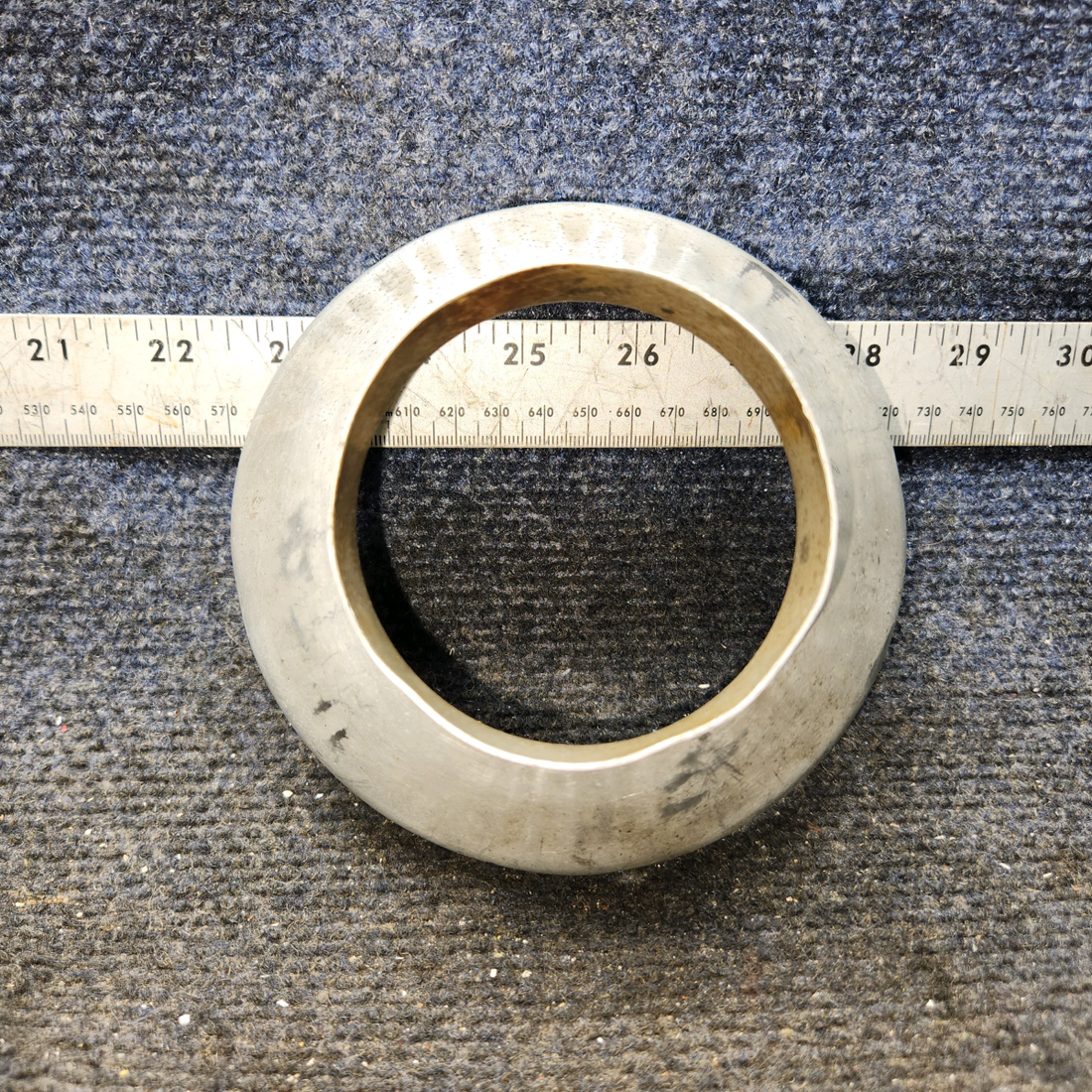 Used aircraft parts for sale, Right Hand Muffler Shroud End cap Continental O-300-D Cessna 172 Right Hand Muffler Shroud End cap