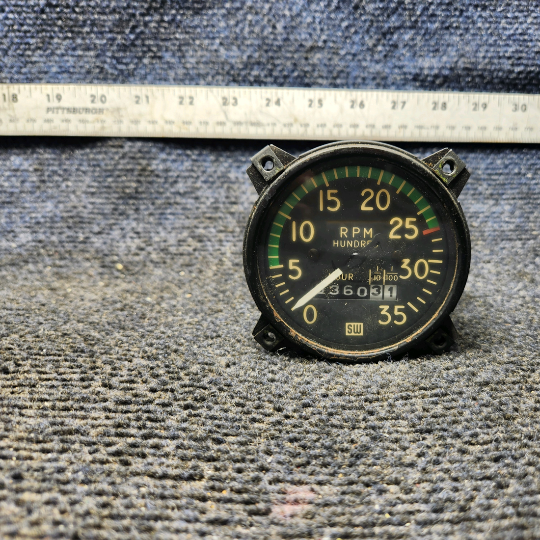 Used aircraft parts for sale, PS50048-15-1 Piper PA28-140 Tachometer