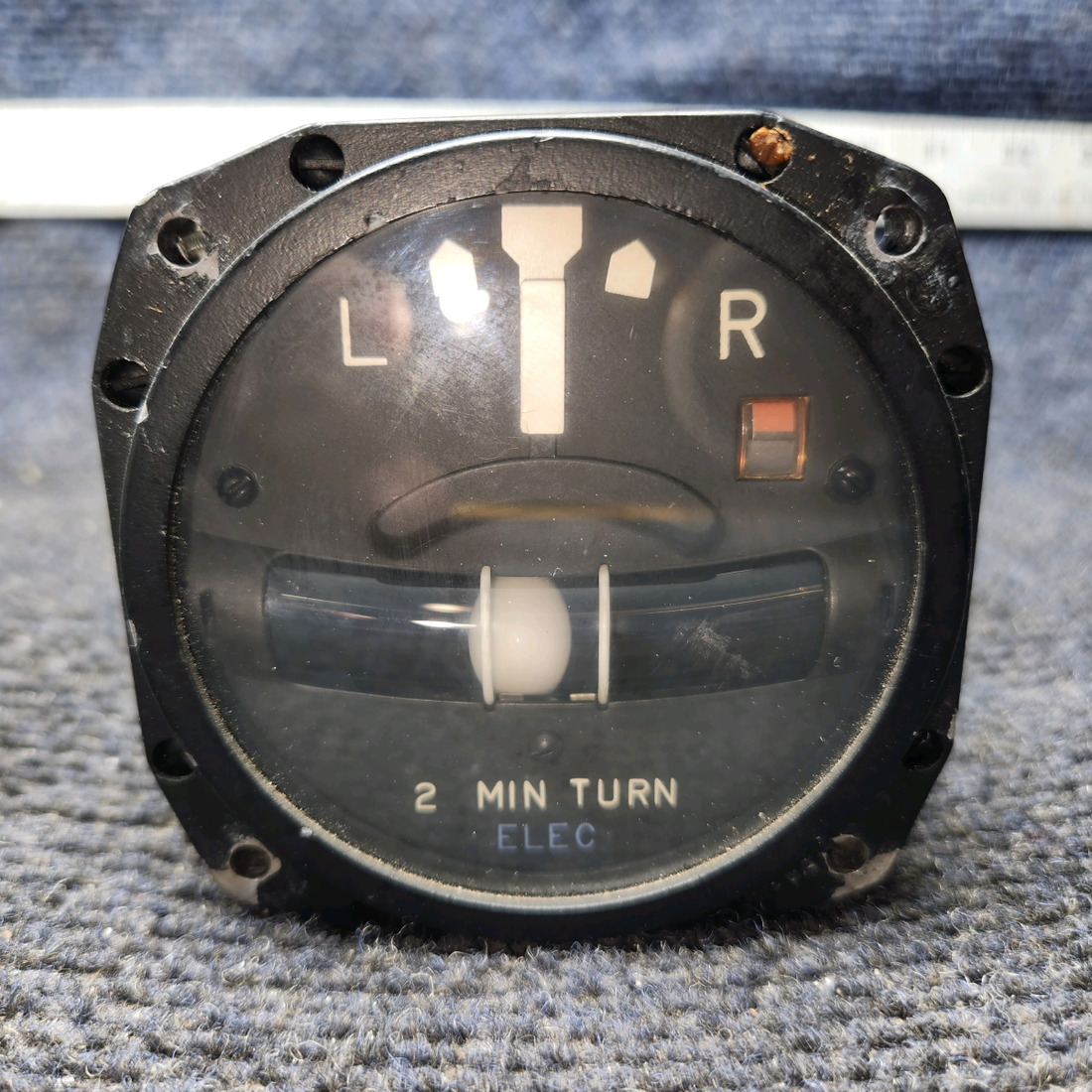 Used aircraft parts for sale, RCA56 RC Allen RCA 56 Piper PA28-140 Turn and Bank Indicator with Connector