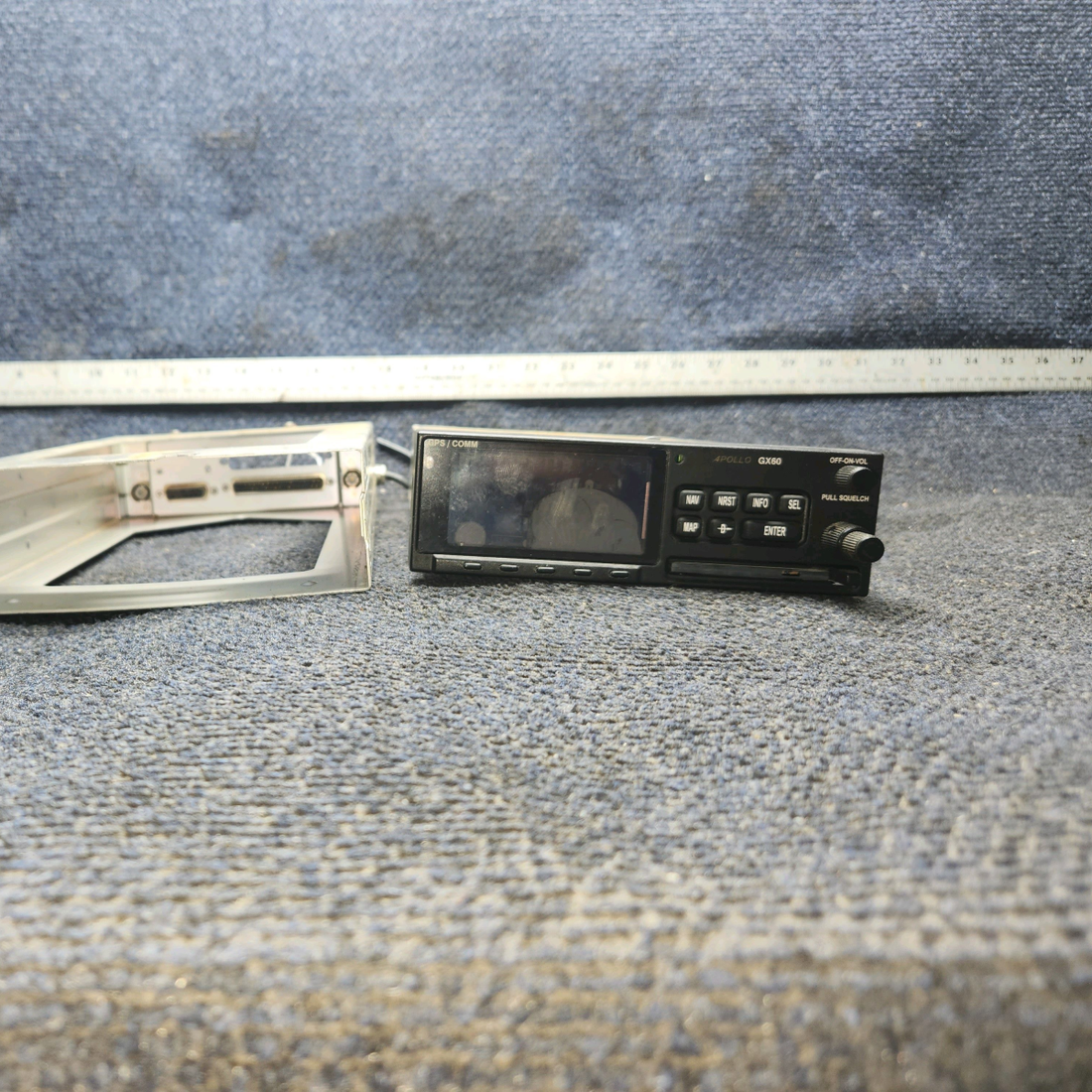 Used aircraft parts for sale, 430-6050-600 Apollo GX-60 Beechcraft 35-33 IFR-Approach GPS / Moving Map / COMM Transceiver