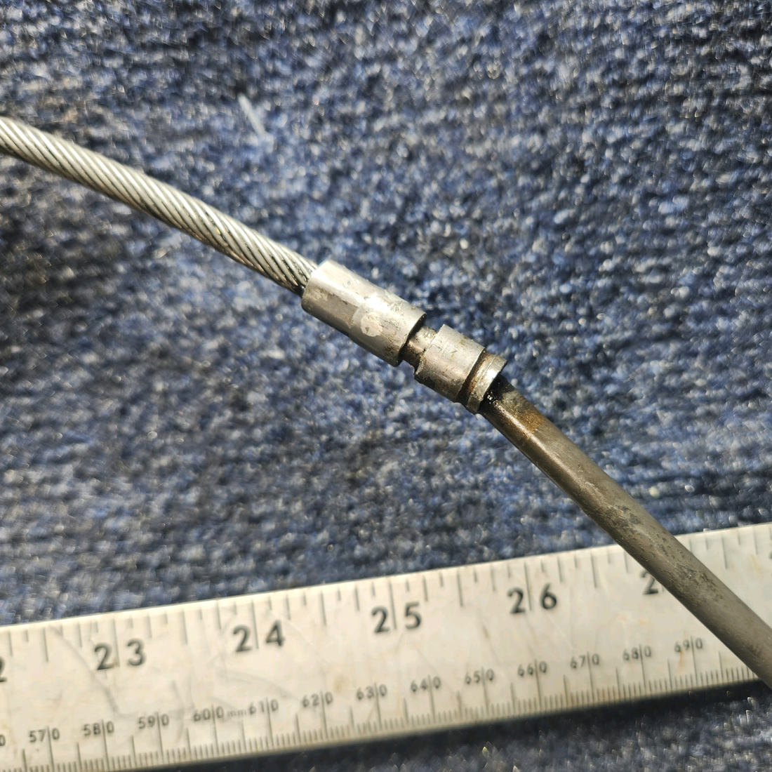 Used aircraft parts for sale, 455-352 Piper PA28-161 Mixture Control Cable - Length: 44"