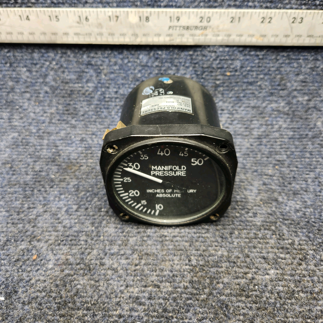 Used aircraft parts for sale, 6111 United Instruments Mooney M20K MANIFOLD PRESSURE INDICATOR (CODE: D.30)